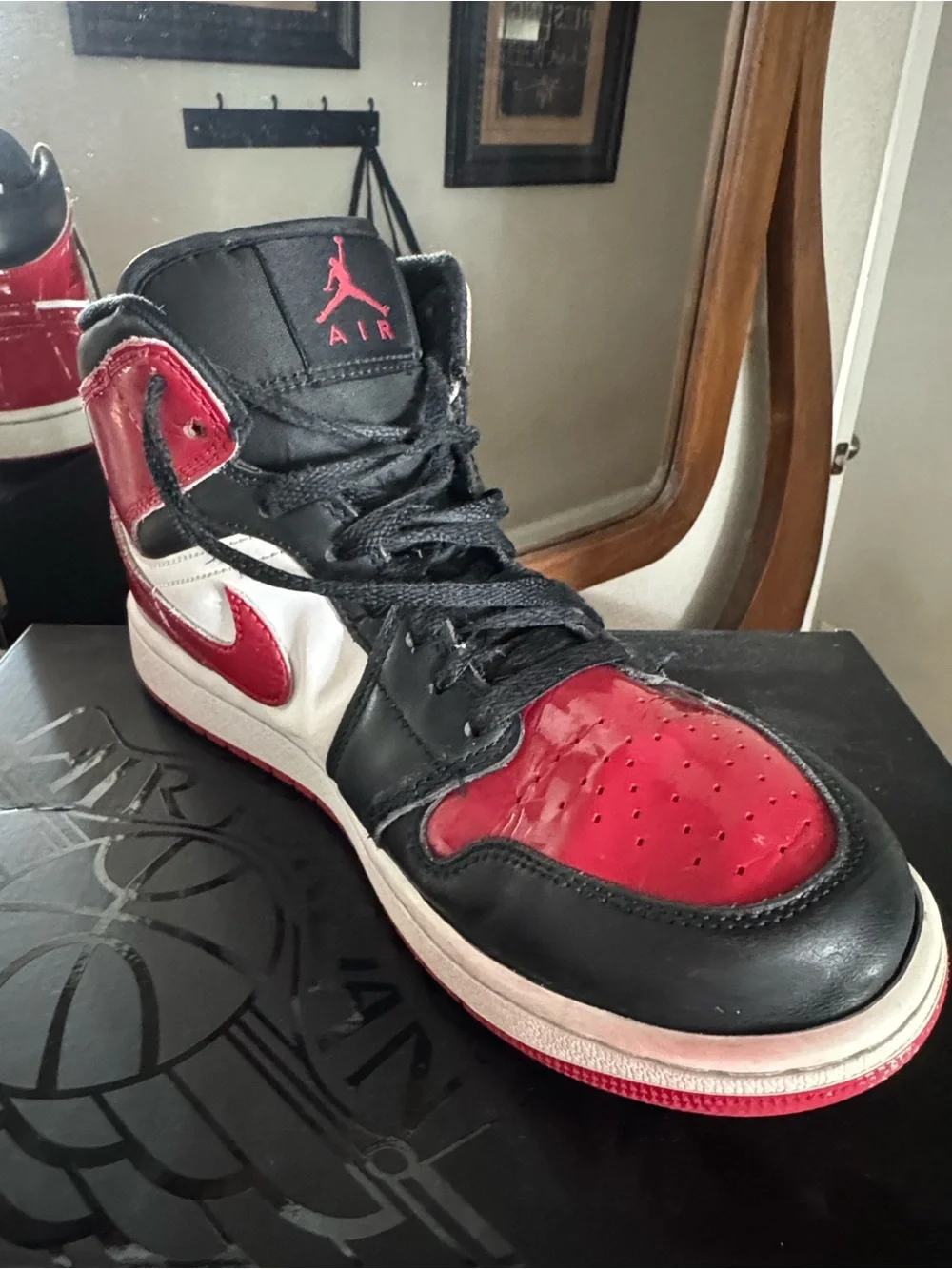 Jordan Black & Silver Air Jordan Wing Logo Box Art